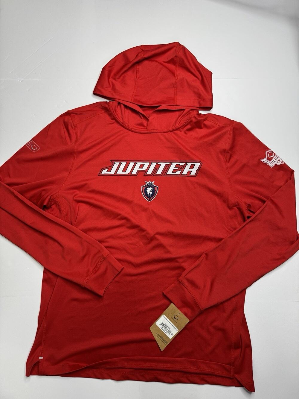 EvoShield Jupiter Baseball Performance Hoodie Mens XL Red Long Sleeve Athletic